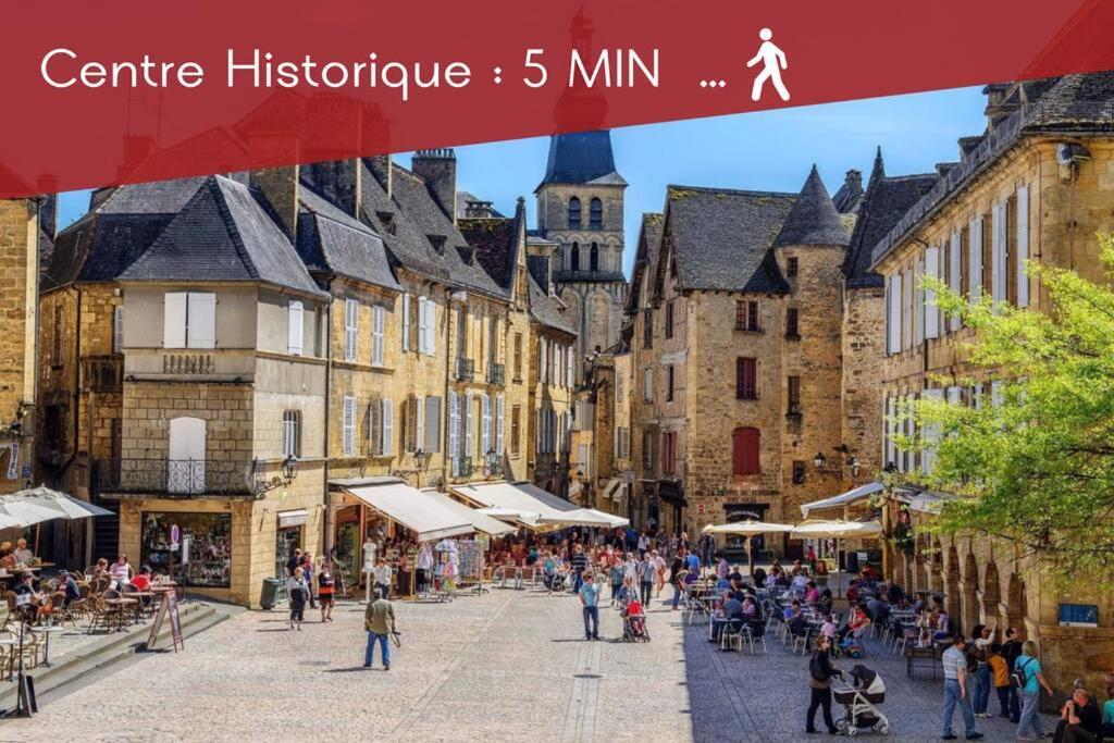 Le Vertigo Proche Centre Histo Avec 2 Parkings Sarlat-la-Canéda Kültér fotó